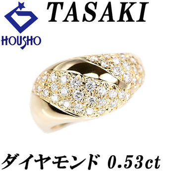 タサキ 田崎真珠 ダイヤモンド リング  K18イエローゴールド TASAKI【中古】【900631】
