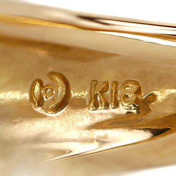 タサキ 田崎真珠 ダイヤモンド リング  K18イエローゴールド TASAKI【中古】【900631】