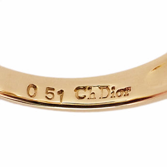 クリスチャンディオール ダイヤモンド リング  K18イエローゴールド Christian Dior リボン【中古】【900633】
