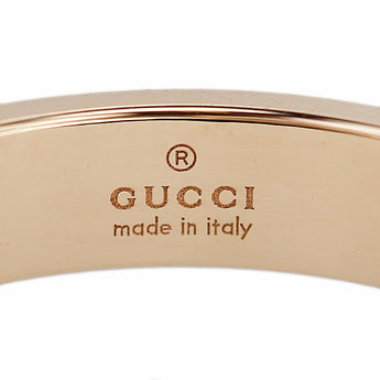 グッチ アイコン リング K18ピンクゴールド GUCCI #21 メンズ ユニセックス 地金のみ 石なし【中古】【900641】