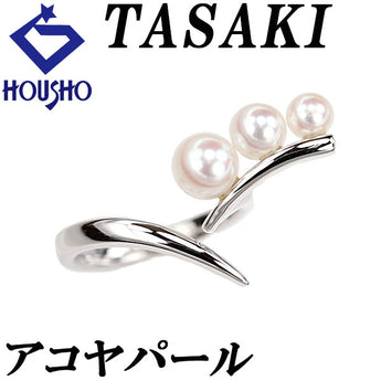 TASAKI Akoya Pearl Moulin Ring K18 White Gold TASAKI [Used] [900653]
