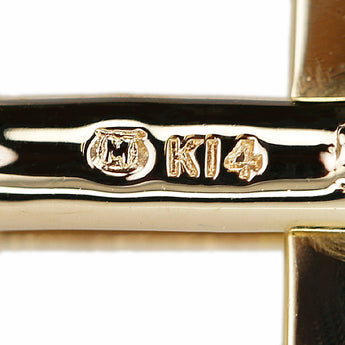 ミキモト アコヤ真珠 カフス K14イエローゴールド MIKIMOTO 透かし ユニセックス メンズ スウィヴル式【中古】【900655】