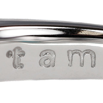 Tamura Munetaka Chalcedony Ring Diamond Multi-Color Stone K18 White Gold Artist Designer Pear Texture Matte [Used] [900674]