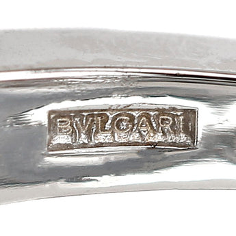 ブルガリ ダイヤモンド ルチア リング K18ホワイトゴールド BVLGARI 3連風 太め 幅広 透かし【中古】【900677】