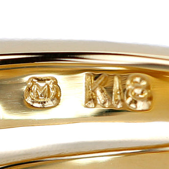 MIKIMOTO Akoya pearl ring, diamond, K18 yellow gold, MIKIMOTO, double-row style, heart, openwork [Used] [900687]