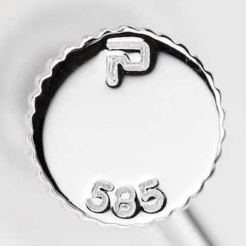 ポーラ アコヤ真珠 イヤリング K14ホワイトゴールド POLA 一粒パール【中古】【900721】