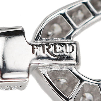 フレッド ダイヤモンド フォース10 ネックレス K18ホワイトゴールド FRED【中古】【900744】