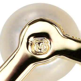 MIKIMOTO Akoya Pearl Necklace K18 Yellow Gold MIKIMOTO Heart Openwork Baby Pearl [Used] [900761]