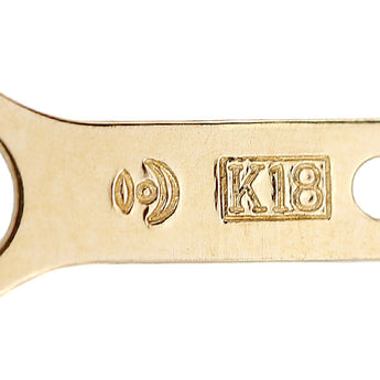 タサキ 田崎真珠 ダイヤモンド ネックレス  K18イエローゴールド TASAKI 一粒石 華奢【中古】【900763】
