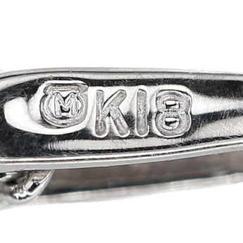 ミキモト ダイヤモンド ネックレス  K18ホワイトゴールド MIKIMOTO 花 フラワー 植物 ボタニカル 華奢【中古】【900768】