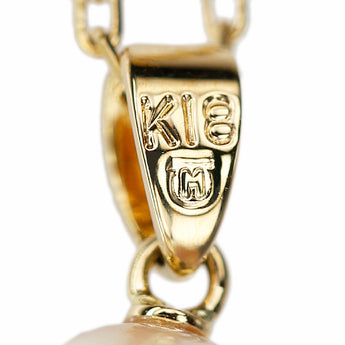 ミキモト アコヤ真珠 ネックレス K18イエローゴールド MIKIMOTO 一粒パール【中古】【900777】