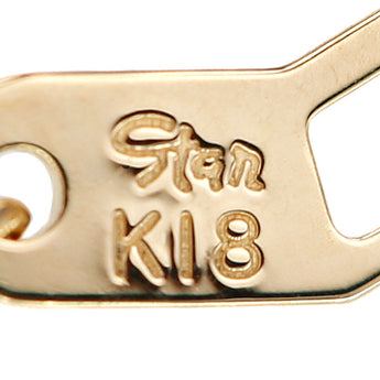 スタージュエリー ルビー ミステリアスハート ネックレス  K18イエローゴールド STAR JEWELRY 華奢【中古】【900782】