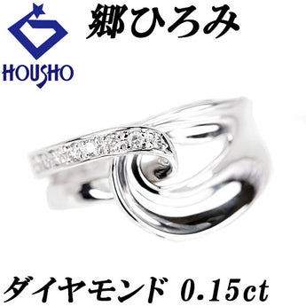Hiromi Go Rosen Hemden Diamond Ring K18 White Gold Openwork [Used] [900793]
