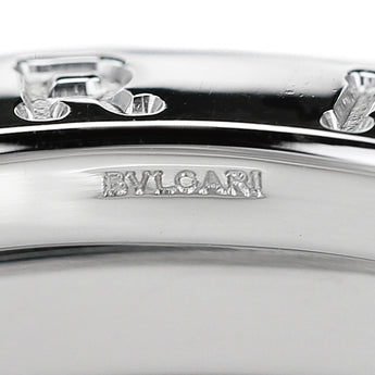 ブルガリ ビーゼロワン リング K18ホワイトゴールド BVLGARI 3バンド #61 Bzero1 B-zero1 メンズ ユニセックス ロゴ 地金のみ 石なし【中古】【900817】