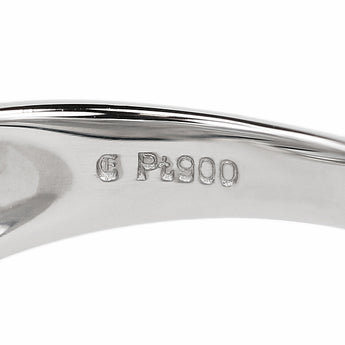 エステール ダイヤモンド リング  Pt900 ESTELLE 透かし ウェーブ【中古】【900825】