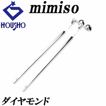 ミミソー mimi so ダイヤモンド ピアス K18ホワイトゴールド チェーン 揺れる【中古】【900832】