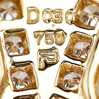 ポーラ ダイヤモンド ペンダントトップ  K18イエローゴールド POLA 王様 キング 人形 ドール 揺れる メンズ ユニセックス【中古】【900847】