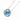 Topaz necklace, diamond, K18 white gold, multi-way, circle, round, round, matte finish, matte finish [Used] [900856]