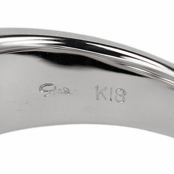 スタージュエリー ダイヤモンド リング  K18ホワイトゴールド STAR JEWELRY 幅広 太め【中古】【900878】