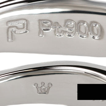POLA Akoya pearl ring, diamond, Pt900 POLA [Used] [900879]
