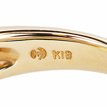 タサキ 田崎真珠 珊瑚(サンゴ) リング ダイヤモンド K18イエローゴールド TASAKI コーラル【中古】【900894】