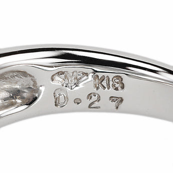 銀座ミワ ダイヤモンド リング  ダイヤモンド K18ホワイトゴールド GINZA MIWA【中古】【900899】