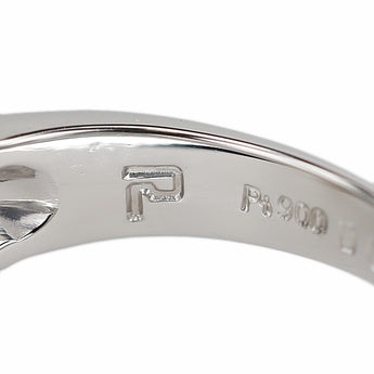 POLA Diamond Ring Pt900 POLA Wave [Used] [900928]