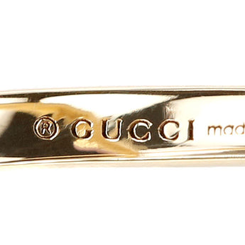 グッチ ダイヤモンド GGランニング リング K18イエローゴールド GUCCI #8 クロス【中古】【900931】