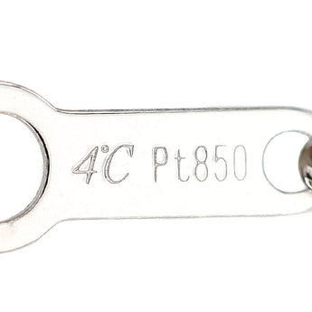 ヨンドシー ダイヤモンド ネックレス  Pt850 4℃ ペアシェイプカット 変形カット ファンシーカット 一粒石 ドロップ 雫 しずく 涙 なみだ【中古】【900938】