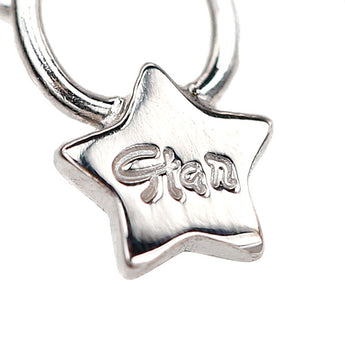 スタージュエリー ダイヤモンド ムーンセッティング ネックレス  K18ホワイトゴールド STAR JEWELRY 三日月【中古】【900944】
