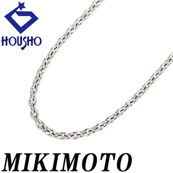 MIKIMOTO Chain Necklace K18 White Gold MIKIMOTO Metal only No stones [Used] [900951]