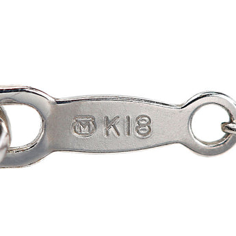 MIKIMOTO Chain Necklace K18 White Gold MIKIMOTO Metal only No stones [Used] [900951]