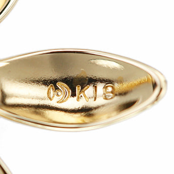 タサキ 田崎真珠 アコヤ真珠 ブローチ K18イエローゴールド TASAKI 花 フラワー 植物 ボタニカル【中古】【900952】