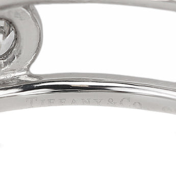 ティファニー ダブルワイヤー ダイヤモンド リング Pt950 TIFFANY&Co. エルサ・ペレッティ 5P 透かし【中古】【900970】