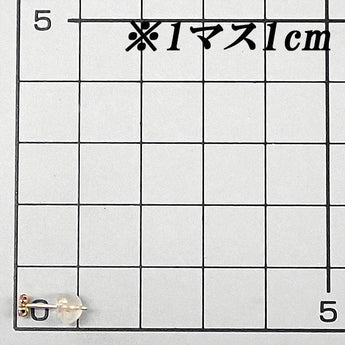 ピンクサファイア ピアス  K18イエローゴールド 花 フラワー 植物 ボタニカル 華奢【中古】【901016】