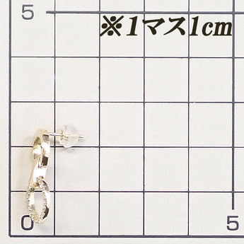 ダイヤモンド ピアス K18イエローゴールド サークル ラウンド 円 丸 揺れる 【新品】【901017】
