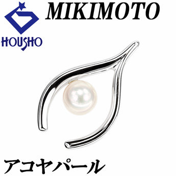 MIKIMOTO Akoya pearl pendant top SV MIKIMOTO [Used] [901027]