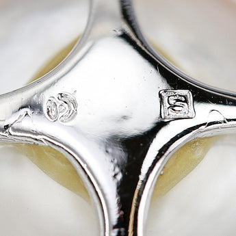 タサキ 田崎真珠 マベパール ブローチ SV925 TASAKI 2way ペンダントトップ 透かし スクエア 四角【中古】【901028】