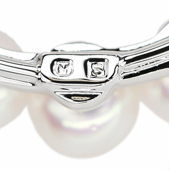 MIKIMOTO Akoya Pearl Brooch SV MIKIMOTO Baby Pearl Circle Round Circle Openwork [Used] [901032]