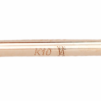 ヴァンドーム青山 キュービックジルコニア ピアス K10ピンクゴールド VENDOME AOYAMA 華奢 透かし サークル ラウンド 円 丸【中古】【901038】