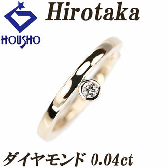 Hirotaka Diamond Earrings, K10 Yellow Gold, Ear Cuff, Single Stone [Used] [901040]