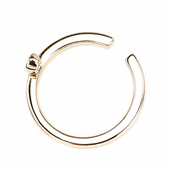 Hirotaka Diamond Earrings, K10 Yellow Gold, Ear Cuff, Single Stone [Used] [901040]