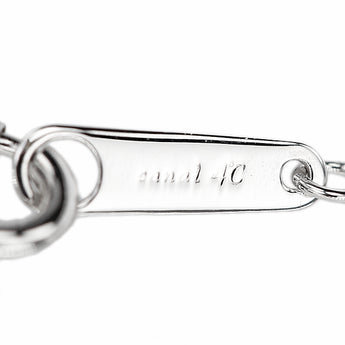 カナルヨンドシー ダイヤモンド ネックレス K10ホワイトゴールド canal4℃ ドロップ 雫 しずく 涙 なみだ 華奢【中古】【901041】