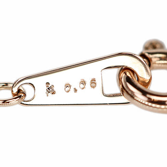 組曲ジュエリー ダイヤモンド ネックレス  K10ピンクゴールド KUMIKYOKU JEWELRY ハート リバーシブル 華奢【中古】【901044】