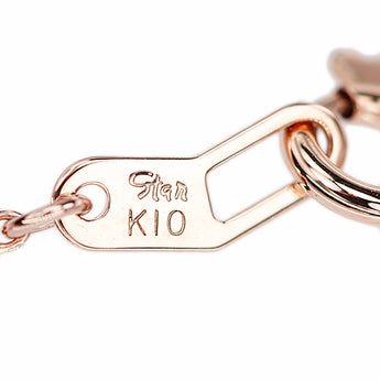 スタージュエリー ダイヤモンド ネックレス  K10ピンクゴールド STAR JEWELRY ハート 透かし【中古】【901049】