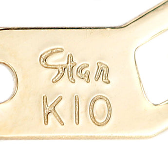 スタージュエリー ダイヤモンド ネックレス  K10イエローゴールド STAR JEWELRY 星 華奢【中古】【901055】