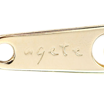 アガット チェーンネックレス K10イエローゴールド agete 小豆 51.0cm【中古】【901056】