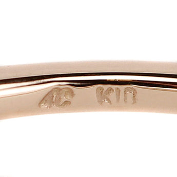 ヨンドシー ダイヤモンド リング K10ピンクゴールド 4℃ ハーフエタニティ 一文字 ピンキーリング 細め 華奢【中古】【901061】