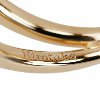 Hirotaka Diamond Ring K10 Yellow Gold Pinky Ring [Used] [901067]