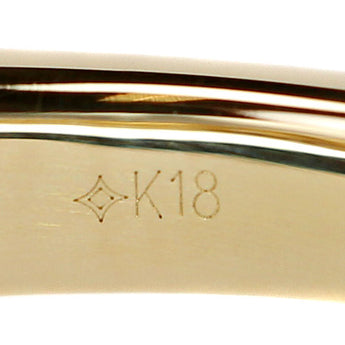 ジーエスティービー ペリドット リング  K18イエローゴールド GSTV 花 フラワー 植物 ボタニカル【中古】【901081】